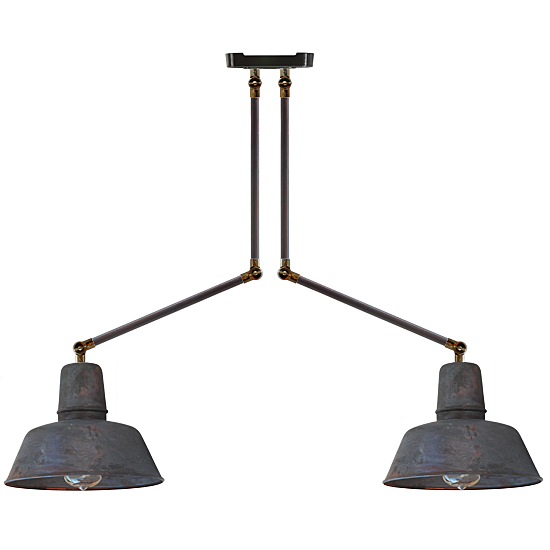 BERLIN II Tube pendant light in Bauhaus style